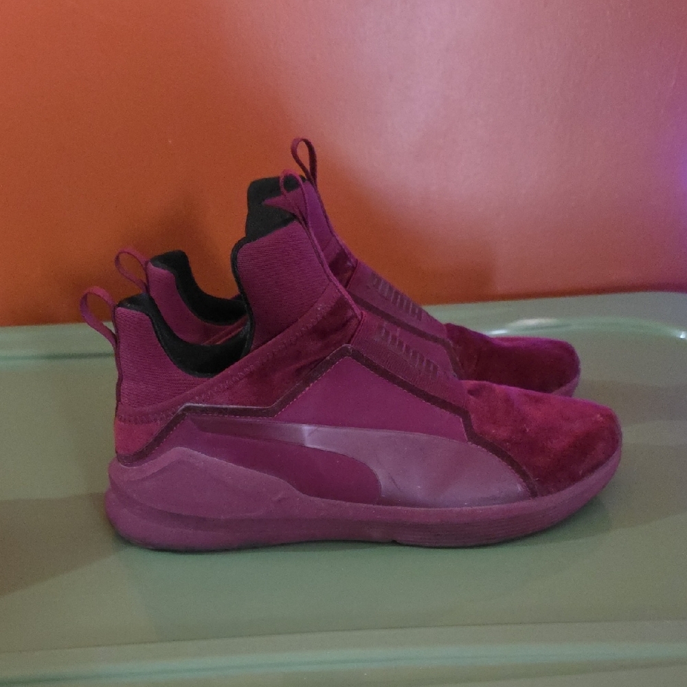 Puma Women's Deep Magenta Slip-On Sneakers